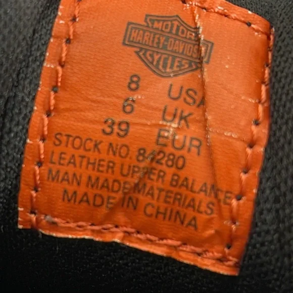 HARLEY DAVIDSON WOMEN'S TYLER MOTORCYCLE BOOTS ROUND TOE LEATHER - Picture 14 of 16